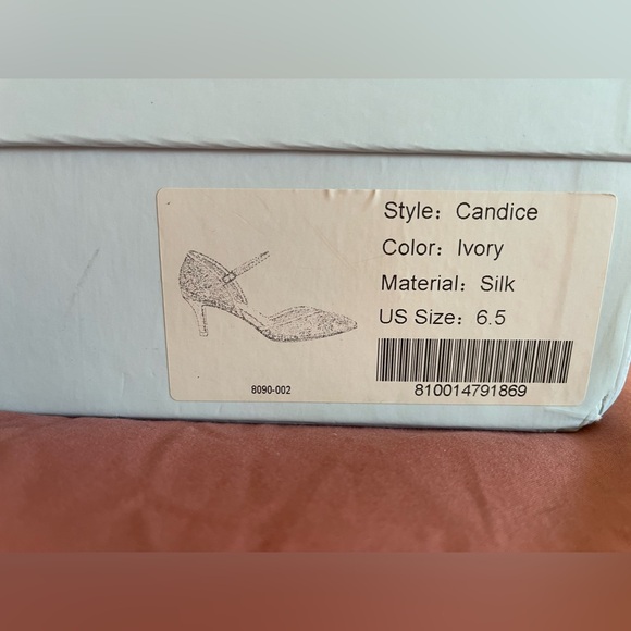 Bella Belle CANDICE IVORY
Ivory D'Orsay Lace Wedding Shoes for Bride Low Heel - Picture 3 of 10